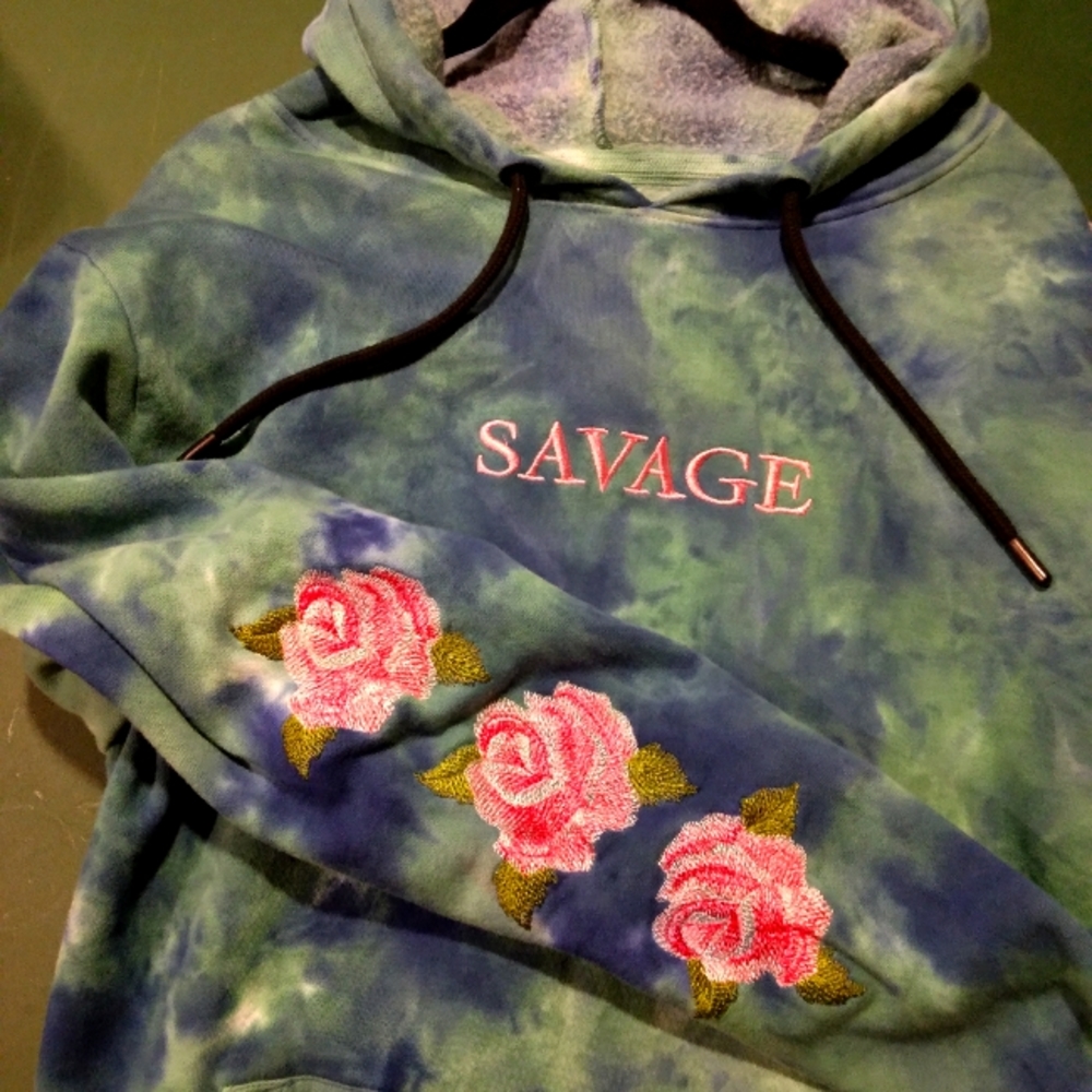 Savage Tie-Dyed Over-sized Hoodie